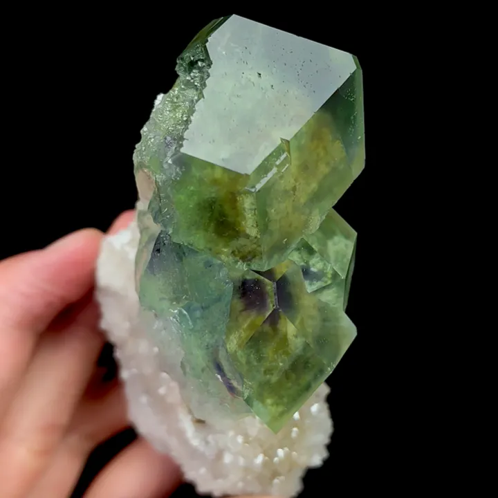 Natural Purple Green Phantom Fluorite, Mineral Specimen: Inner Mongolia,China (55*110*35MM) - image 3