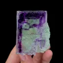 Natural Purple Green Phantom Fluorite Mineral Specimen,High Quality Specimen,YAO GANG XIAN,HUNAN,CHINA(40*55*45mm) - image 4