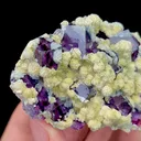Natural Purple Green Phantom Fluorite,Granulate Mineral Specimen:YINDU (70*25*45mm) - image 3