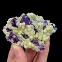 Natural Purple Green Phantom Fluorite,Granulate Mineral Specimen:YINDU (70*25*45mm) - image 1