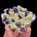 Natural Purple Green Phantom Fluorite,Granulate Mineral Specimen:YINDU (70*25*45mm) - image 2