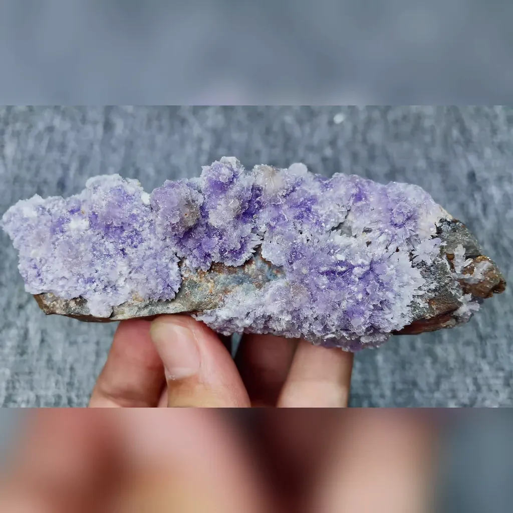Natural Purple Gypsum comes from Guizhou,China 115*40*35MM image