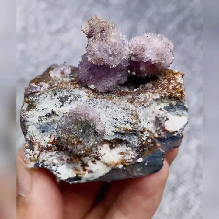 Natural Purple Gypsum, Mineral Specimen: Guizhou,China (50*35*35MM) - image 3