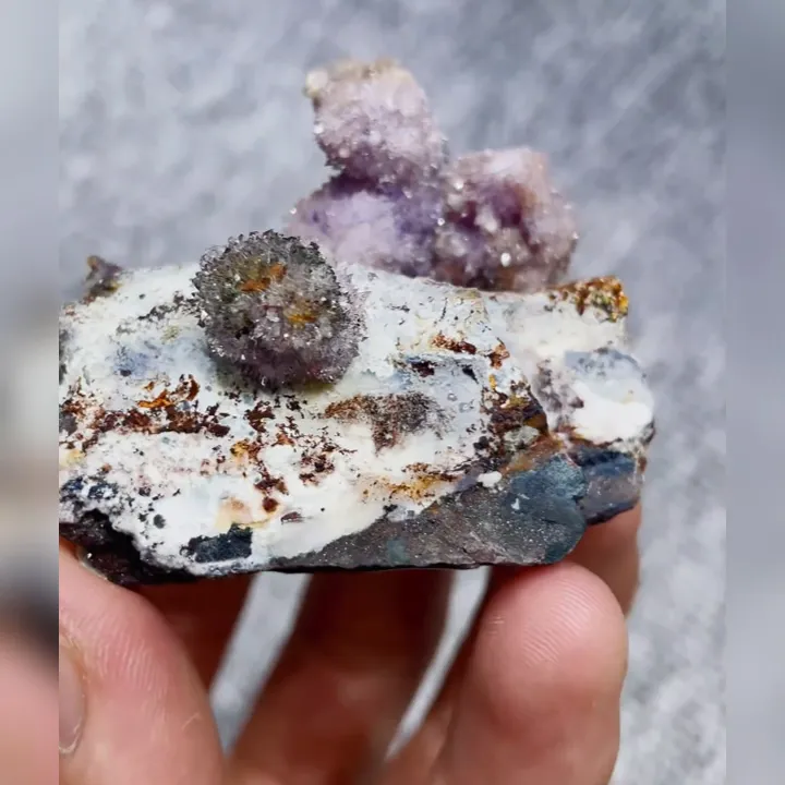 Natural Purple Gypsum, Mineral Specimen: Guizhou,China (50*35*35MM) - image 2
