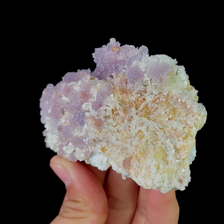 Natural Purple Gypsum, Mineral Specimen: Guizhou,China (95*60*30MM) image
