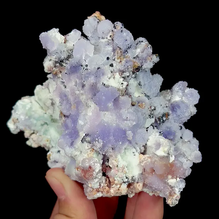 Natural Purple Gypsum, Mineral Specimen:Guizhou,China (100*75*65MM) image