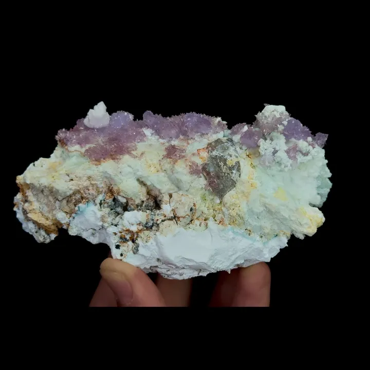 Natural Purple Gypsum, Mineral Specimen:Guizhou,China (110*60*35MM) image