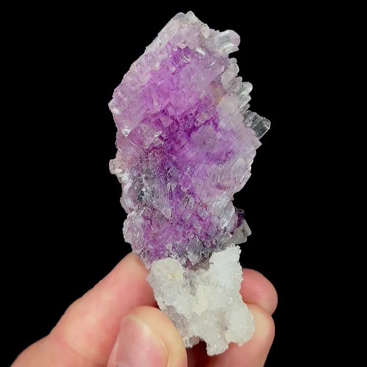 Natural Purple Gypsum, Mineral Specimen:Guizhou,China (35*30*70MM) - image 4