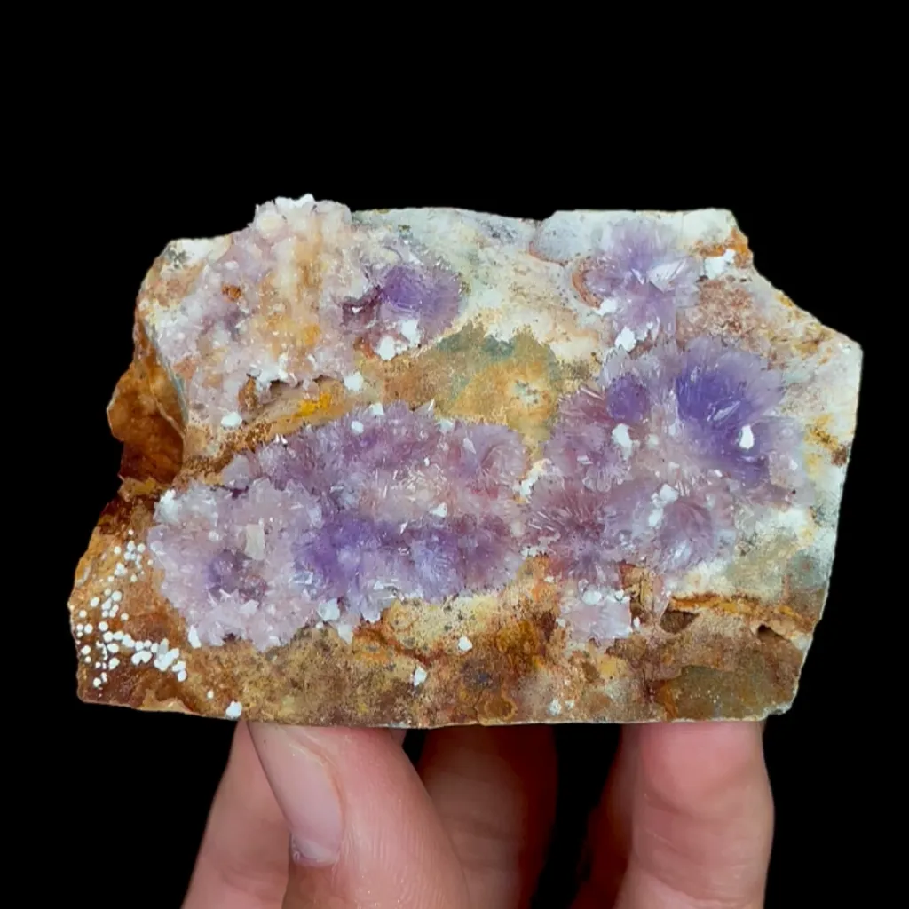 Natural Purple Gypsum, Mineral Specimen:Guizhou,China (70*50*20MM) image