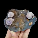 Natural Purple Gypsum, Mineral Specimen:Guizhou,China (85*60*25MM) - image 4