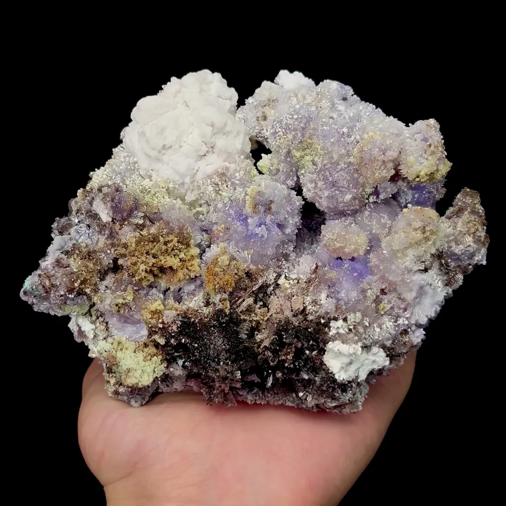 Natural Purple Gypsum Mineral Specimen,High Quality Specimen,GUIZHOU,CHINA(140*120*80mm) image