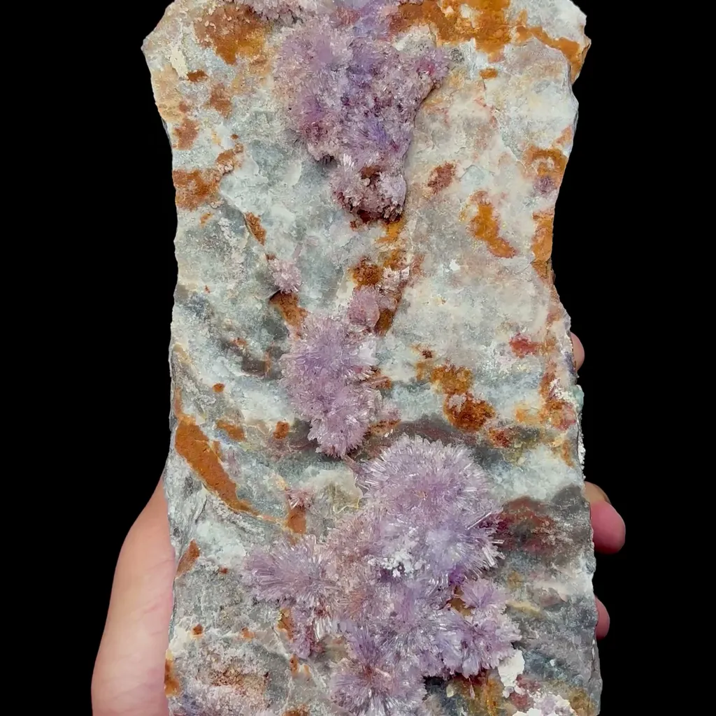 Natural Purple Gypsum Mineral Specimen,High Quality Specimen,GUIZHOU,CHINA(290*102*63mm) image