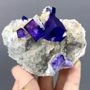 Natural Purple Matrix Fluorite comes from Xinjiang , China  85*60*45MM - image 6