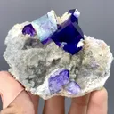 Natural Purple Matrix Fluorite comes from Xinjiang , China  85*60*45MM - image 5