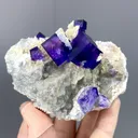 Natural Purple Matrix Fluorite comes from Xinjiang , China  85*60*45MM - image 4