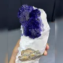Natural Purple Matrix Fluorite comes from Xinjiang,China 155*85*70MM - image 2