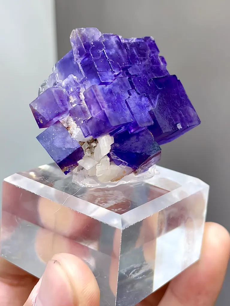 Natural Purple Matrix Fluorite comes from Xinjiang,China 30*20*25MM - image 3
