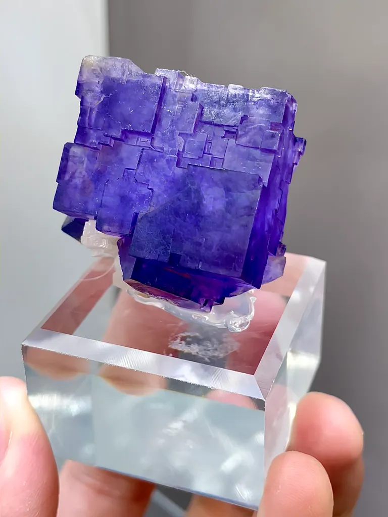 Natural Purple Matrix Fluorite comes from Xinjiang,China 30*20*25MM - image 2