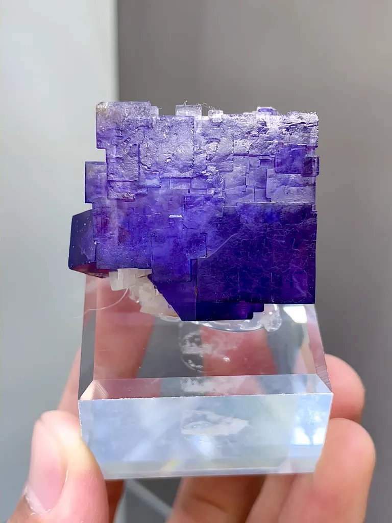 Natural Purple Matrix Fluorite comes from Xinjiang,China 30*20*25MM image