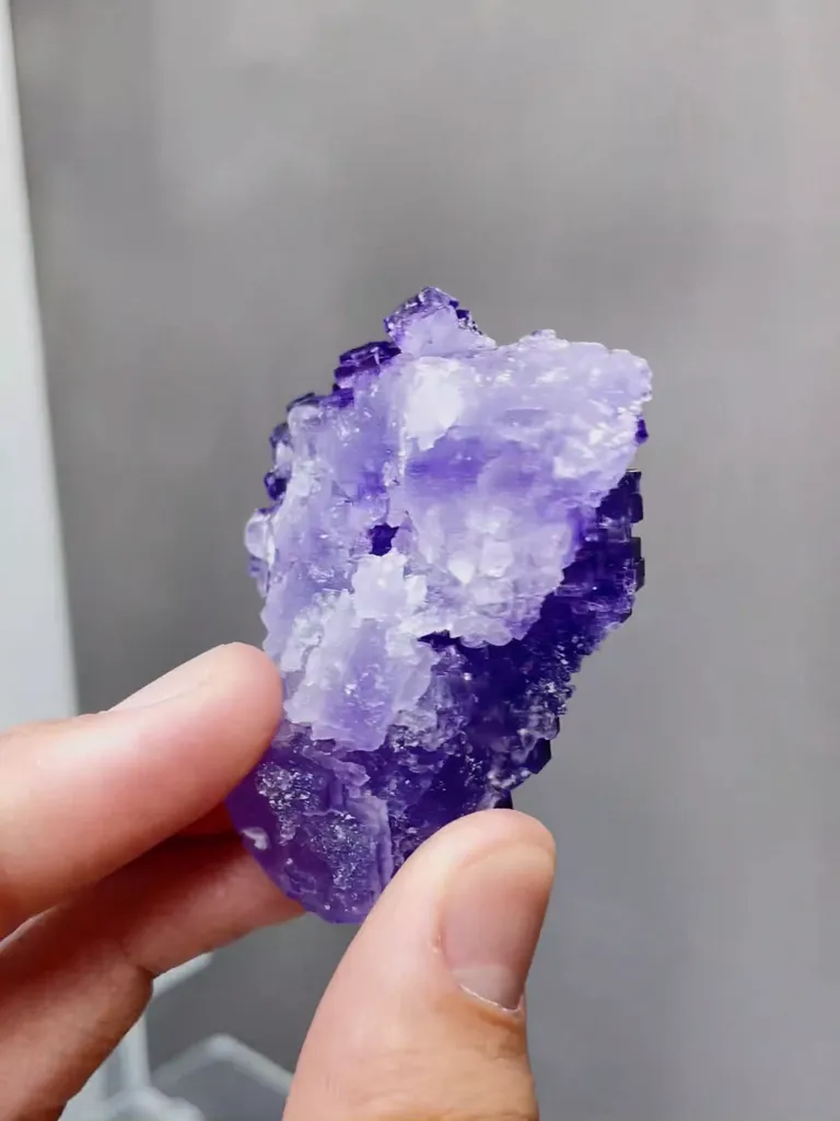 Natural Purple Matrix Fluorite comes from Xinjiang,China 45*20*55MM - image 5