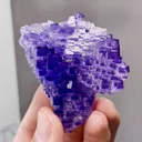 Natural Purple Matrix Fluorite comes from Xinjiang,China 45*20*55MM - image 4