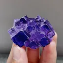 Natural Purple Matrix Fluorite comes from Xinjiang,China 48*25*30MM - image 1