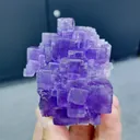 Natural Purple Matrix Fluorite comes from Xinjiang,China 50*45*65MM - image 3