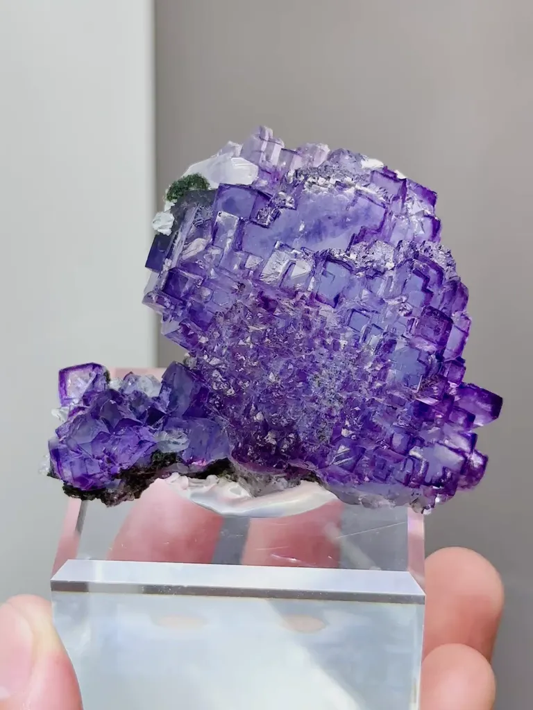 Natural Purple Matrix Fluorite comes from Xinjiang,China 60*30*40MM image