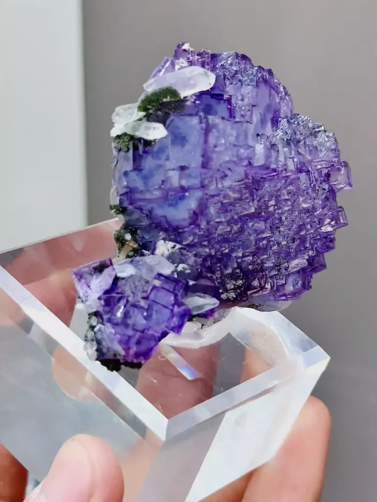 Natural Purple Matrix Fluorite comes from Xinjiang,China 60*30*40MM - image 3