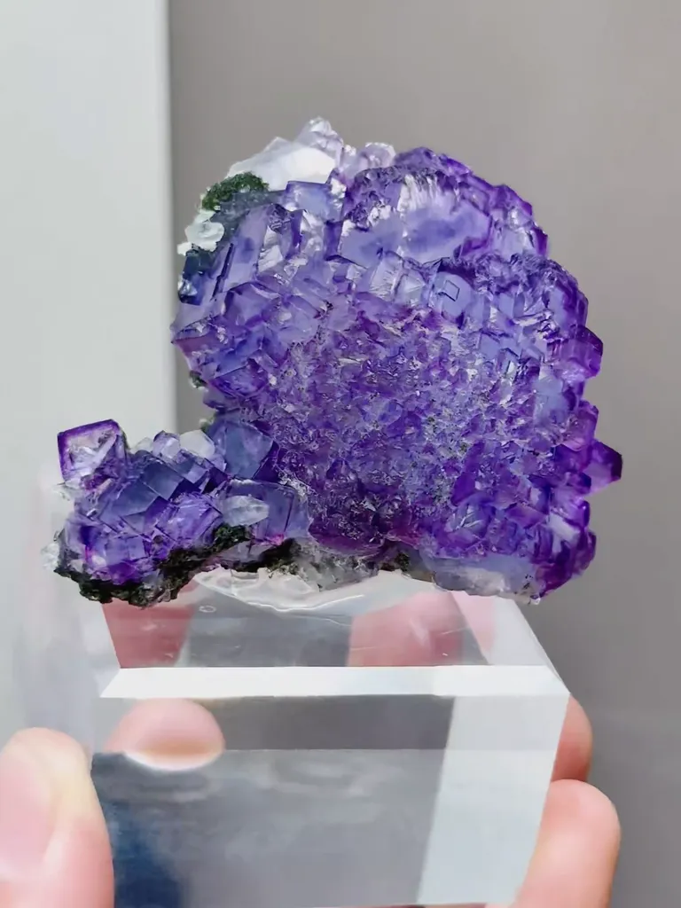 Natural Purple Matrix Fluorite comes from Xinjiang,China 60*30*40MM - image 2