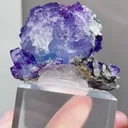 Natural Purple Matrix Fluorite comes from Xinjiang,China 60*30*40MM - image 4