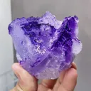 Natural Purple Matrix Fluorite comes from Xinjiang,China 70*55*70MM - image 2