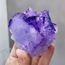 Natural Purple Matrix Fluorite comes from Xinjiang,China 70*55*70MM - image 3