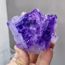 Natural Purple Matrix Fluorite comes from Xinjiang,China 70*55*70MM - image 4