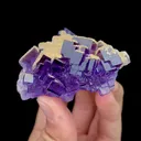 Natural Purple Matrix Fluorite,Ladder Pattern Mineral Specimen:XINJIANG,China (65*35*50mm) - image 2