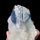 Natural Purple Octahedral Fluorite and Calcite Quartz, Mineral Specimen:Fujian,China (85*60*40MM) - image 4