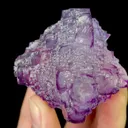 Natural Purple Octahedral Fluorite and Pyrite, Mineral Specimen: Yaogangxian,Hunan (50*45*50MM) - image 2