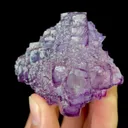 Natural Purple Octahedral Fluorite and Pyrite, Mineral Specimen: Yaogangxian,Hunan (50*45*50MM) - image 6