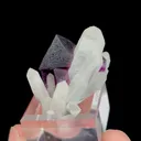Natural Purple Octahedral Fluorite and Quartz Cluster, Mineral Specimen: Inner Mongolia,China (40*25*25MM) - image 3