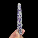 Natural Purple Octahedral Fluorite and Quartz, Mineral Specimen: Inner Mongolia,China (20*20*100MM) - image 3