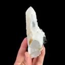 Natural Purple Octahedral Fluorite and Quartz, Mineral Specimen: Inner Mongolia,China (45*115*40MM) - image 4