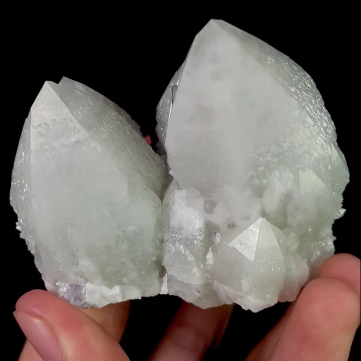 Natural Purple Octahedral Fluorite and Quartz, Mineral Specimen: Inner Mongolia,China (65*60*50MM) - image 5