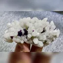 Natural Purple Octahedral Fluorite and Quartz Symbiosis comes from Inner Mongolia,China 125*65*50MM - image 1