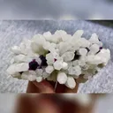 Natural Purple Octahedral Fluorite and Quartz Symbiosis comes from Inner Mongolia,China 125*65*50MM - image 4