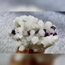 Natural Purple Octahedral Fluorite and Quartz Symbiosis comes from Inner Mongolia,China 125*65*50MM - image 2