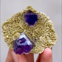 Natural Purple Octahedral Fluorite and Siderite, Mineral Specimen: Inner Mongolia,China (60*50*20MM) - image 5