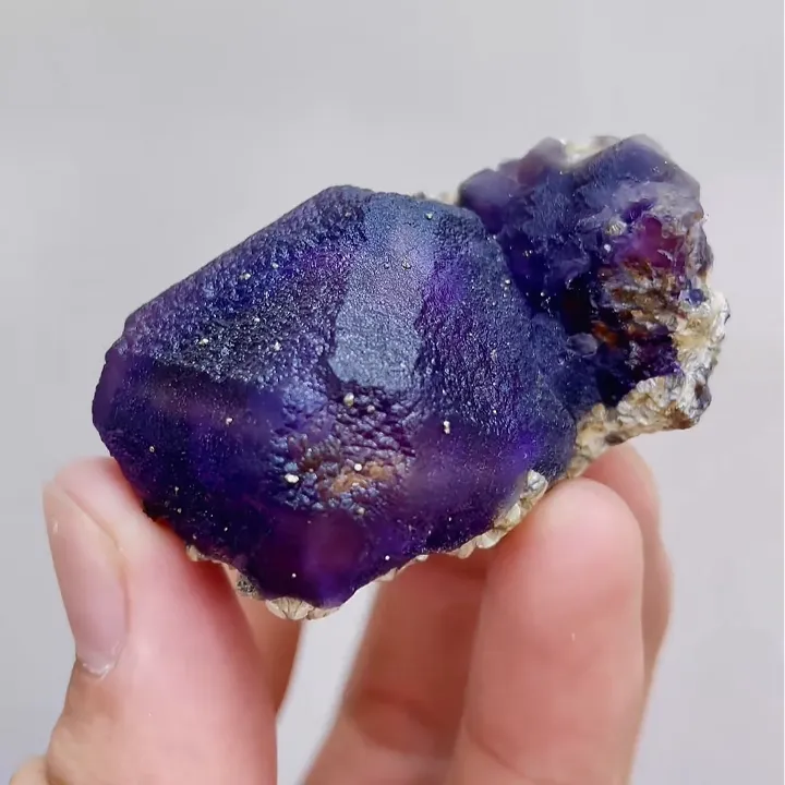 Natural Purple Octahedral Fluorite comes from Inner Mongolia,China 50*50*30MM - image 3