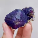 Natural Purple Octahedral Fluorite comes from Inner Mongolia,China 50*50*30MM - image 3