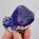 Natural Purple Octahedral Fluorite comes from Inner Mongolia,China 50*50*30MM - image 2