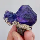Natural Purple Octahedral Fluorite comes from Inner Mongolia,China 50*50*30MM - image 1